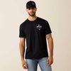 Ariat Mens Lockup Flag Painted T-Shirt Black - 10080247