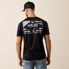 Ariat Mens Lockup Flag Painted T-Shirt Black - 10080247