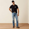 Ariat Mens Lockup Flag Painted T-Shirt Black - 10080247