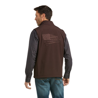 Ariat Mens Logo 2.0 Patriot Coffee Bean Vest