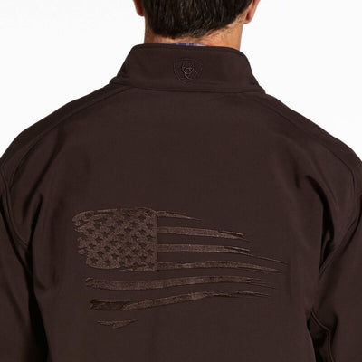 Ariat Mens Logo 2.0 Patriot Coffee bean Jacket