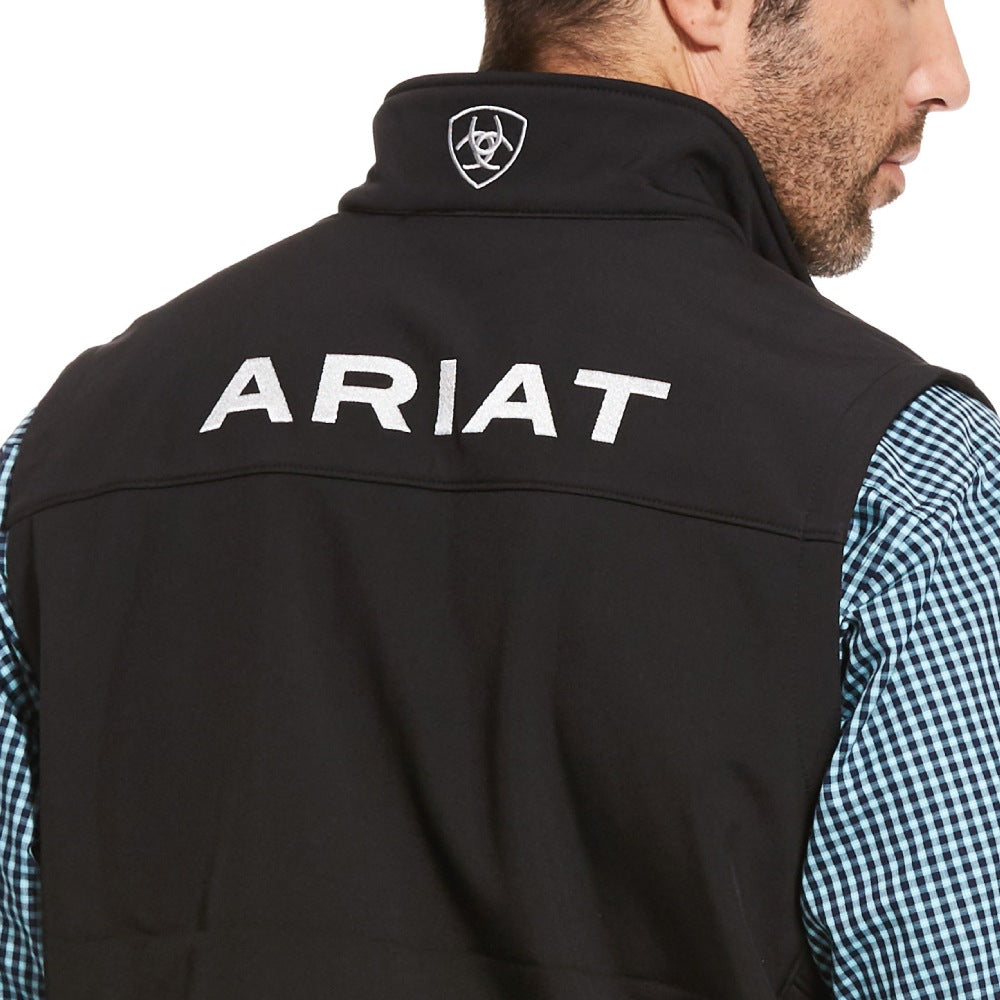 Ariat Mens Logo 2.0 Black Softshell Vest