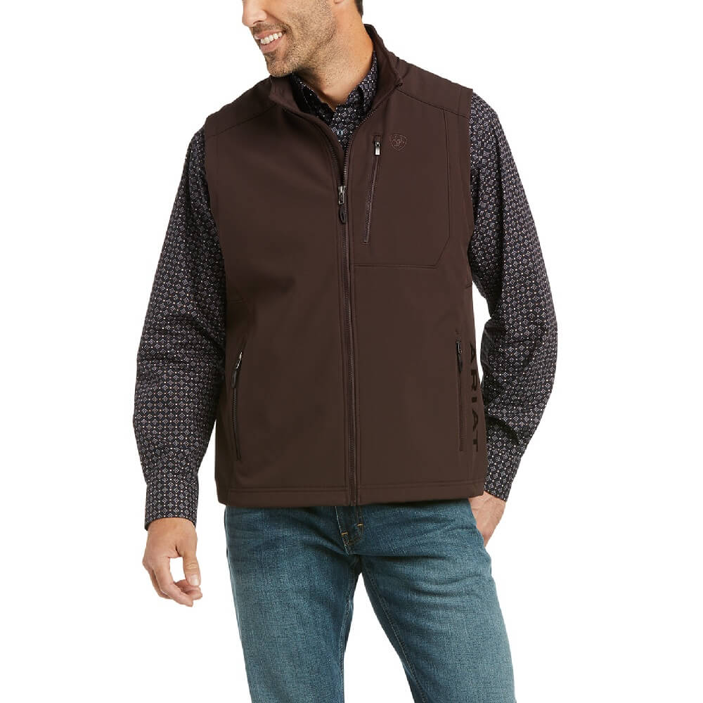 Ariat Mens Logo 2.0 Patriot Coffee Bean Vest - 10037560