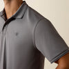 Ariat Mens Logo Fitted Polo Shirt Sky Rocket - 10073583