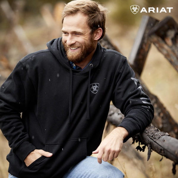 Sudadera Con Capucha Ariat Sugar Skull Hombre | Forro Polar, Gráfico Calavera, Cómoda Y Cálida