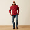 Ariat Mens Logo Hoodie Brick Red - 10080737