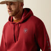 Ariat Mens Logo Hoodie Brick Red - 10080737