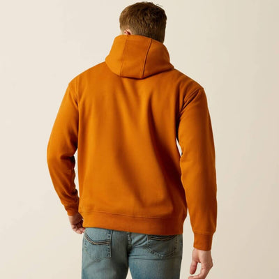 Ariat Mens Logo Hoodie Glazed Ginger - 10062669