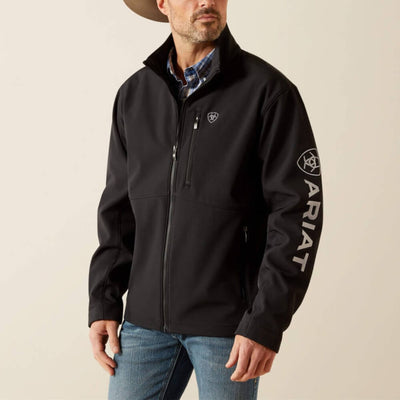 Ariat Mens Logo Softshell Jacket Black - 10062578