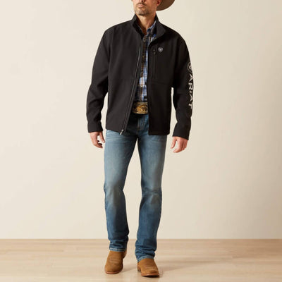 Ariat Mens Logo Softshell Jacket Black - 10062578
