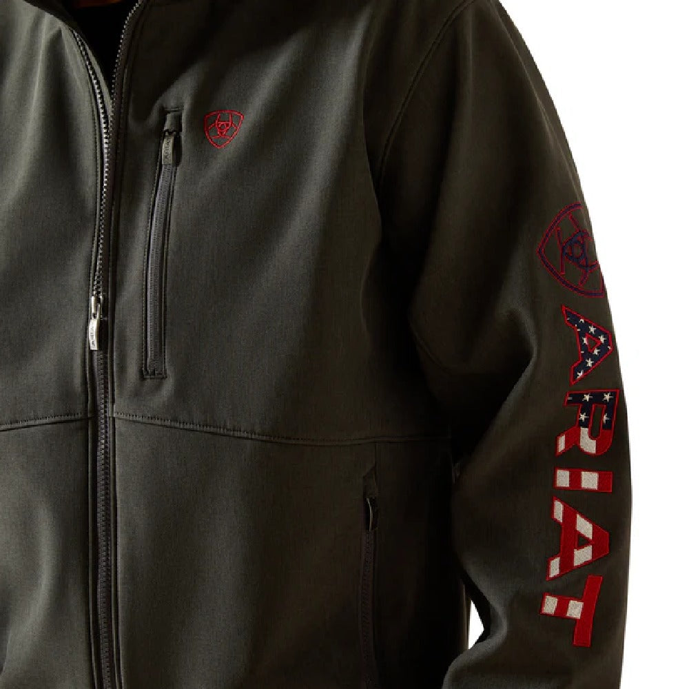 Ariat Mens Logo Softshell Jacket Charcoal - 10062579