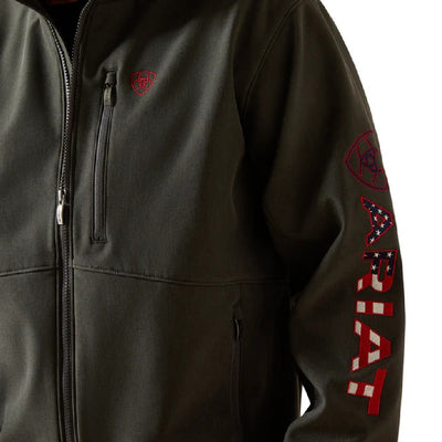 Ariat Mens Logo Softshell Jacket Charcoal - 10062579