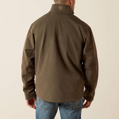 Ariat Mens Logo Softshell Jacket Earth Green Heather - 10062584