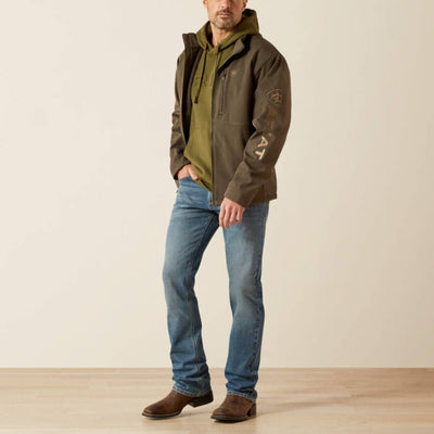 Ariat Mens Logo Softshell Jacket Earth Green Heather - 10062584
