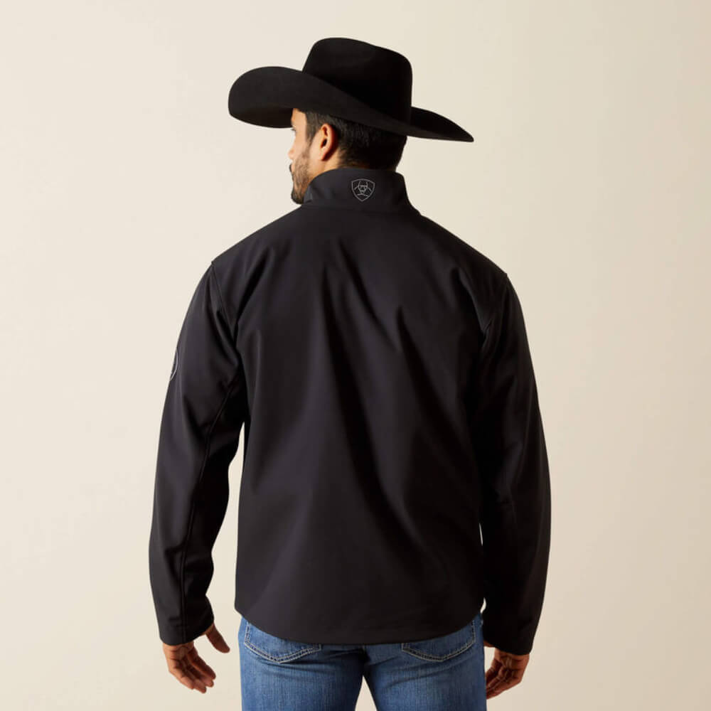 Ariat Mens Logo Softshell Jacket Phantom/Grey Southwest - 10062586