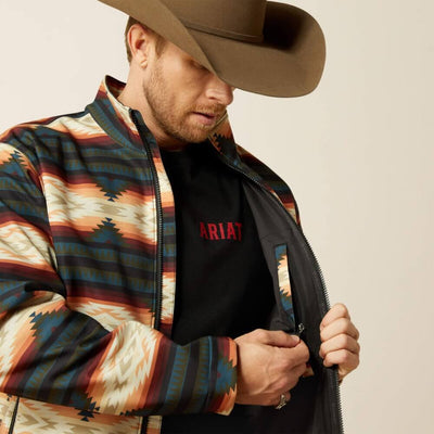 Ariat Mens Logo Softshell Jacket Red Southwest - 10062583