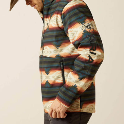 Ariat Mens Logo Softshell Jacket Red Southwest - 10062583