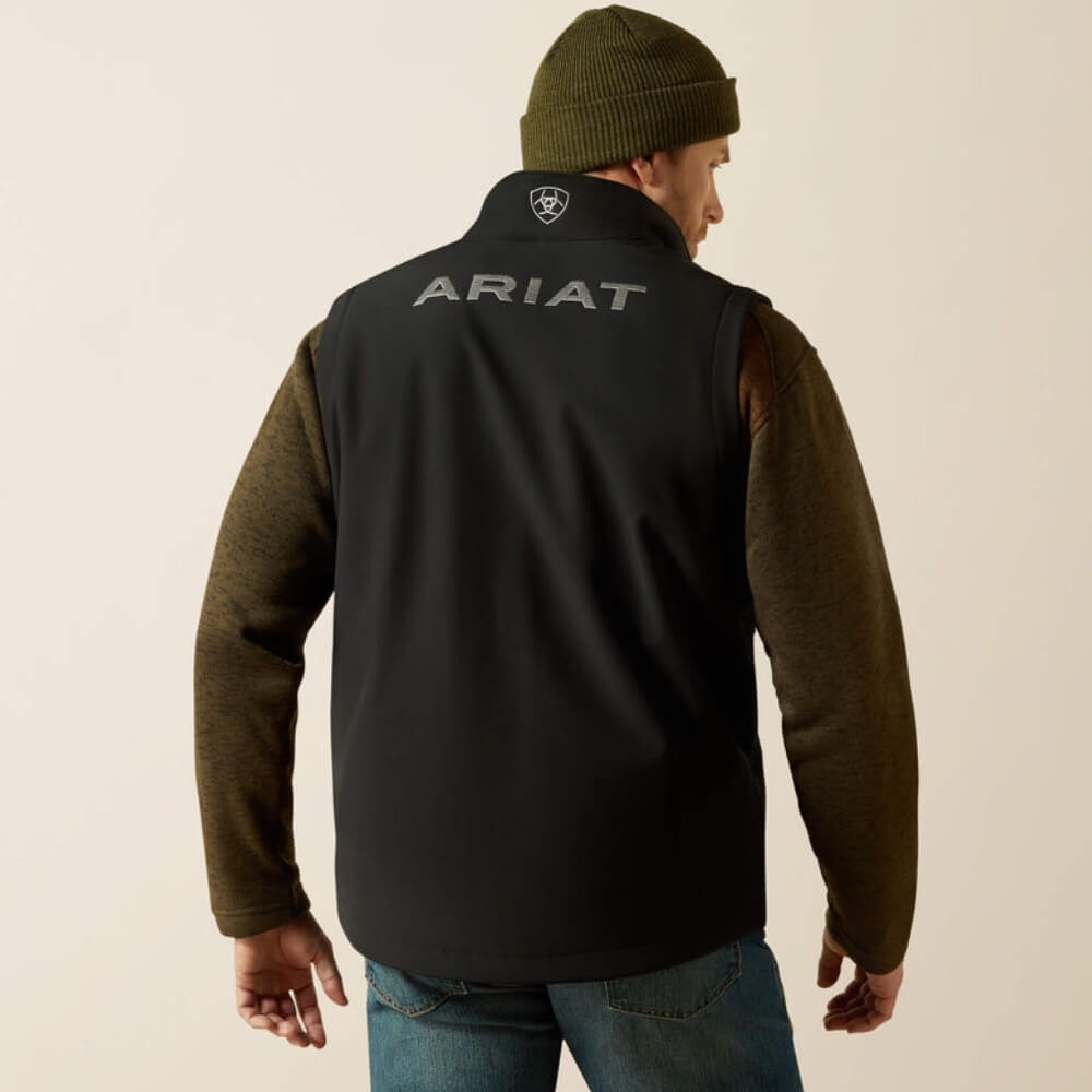 Ariat Mens Logo Softshell Vest Black - 10062587