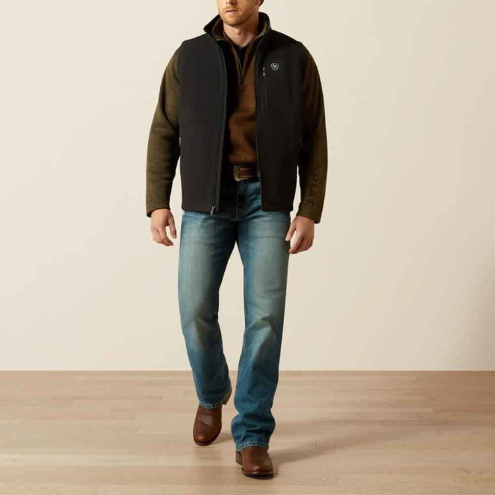 Ariat Mens Logo Softshell Vest Black - 10062587