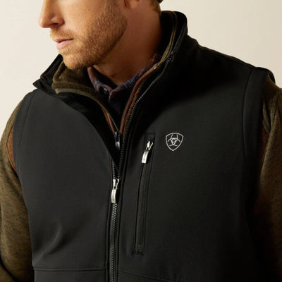 Ariat Mens Logo Softshell Vest Black - 10062587