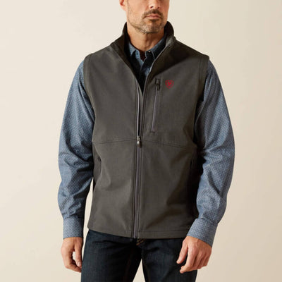 Ariat Mens Logo Softshell Vest Charcoal - 10062588