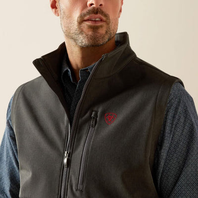 Ariat Mens Logo Softshell Vest Charcoal - 10062588