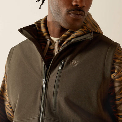 Ariat Mens Logo Softshell Vest Dark Green - 10062591