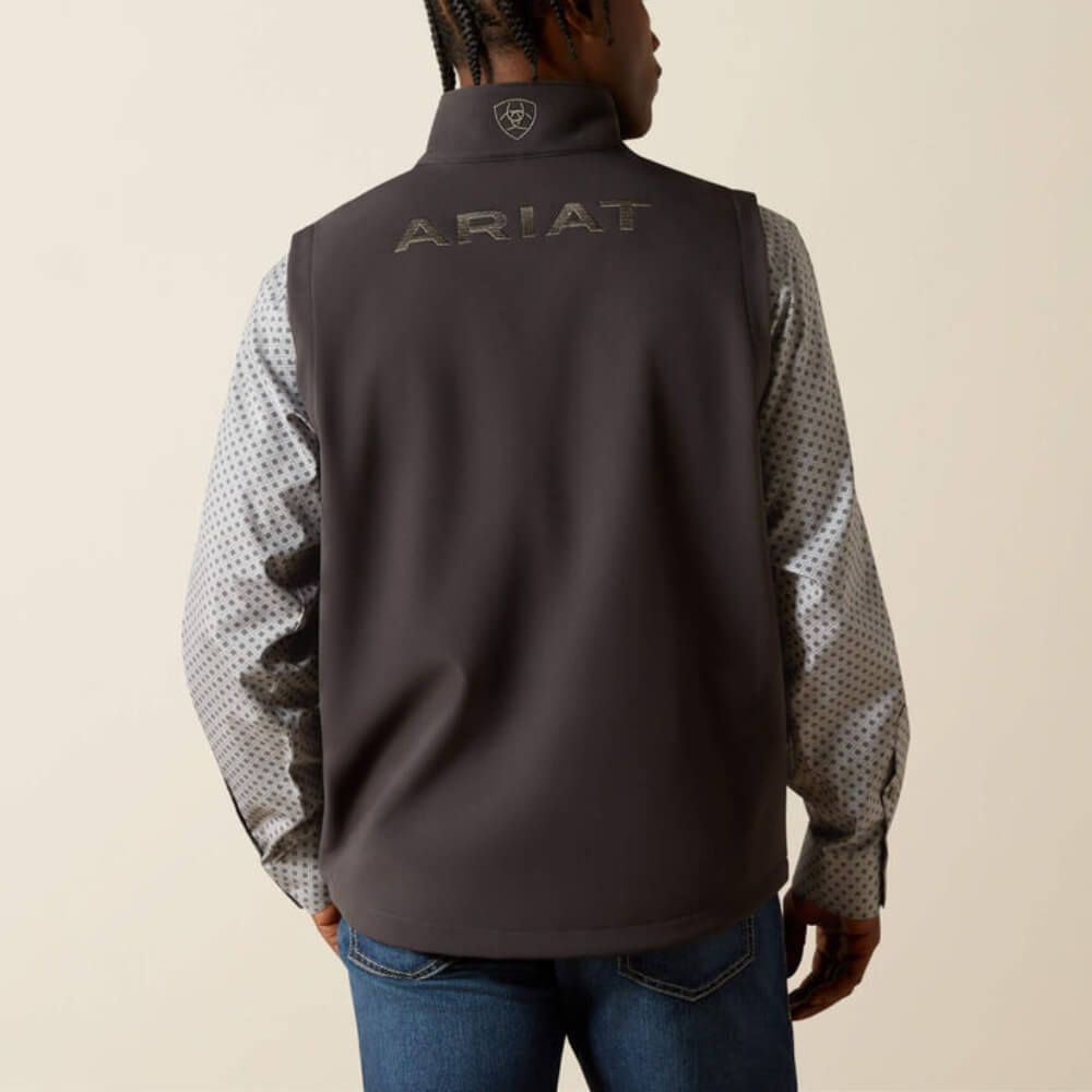 Ariat Mens Logo Softshell Vest Phantom - 10062589