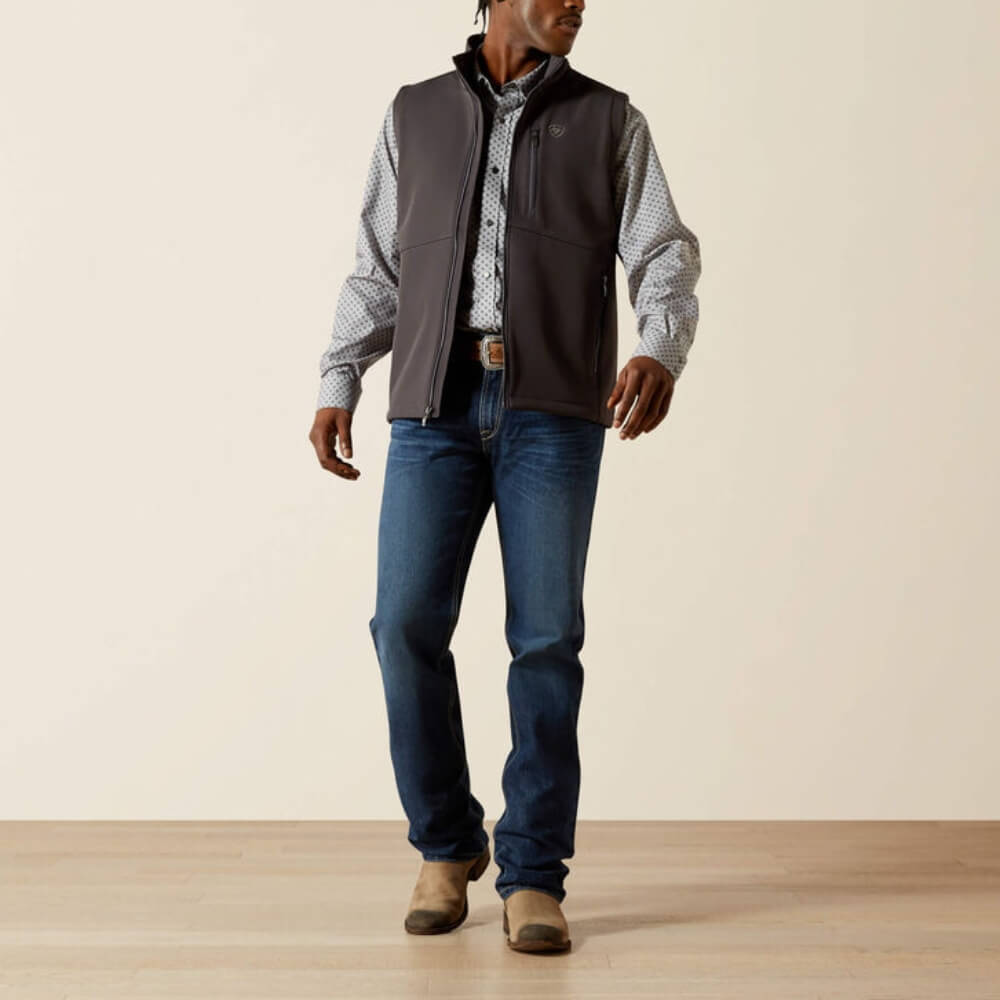 Ariat Mens Logo Softshell Vest Phantom - 10062589