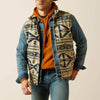 Ariat Mens Logo Softshell Vest White Pepper Southwest - 10062590