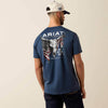 Ariat Mens Longhorn Patriot Bravery T-Shirt Blue Dusk - 10080248