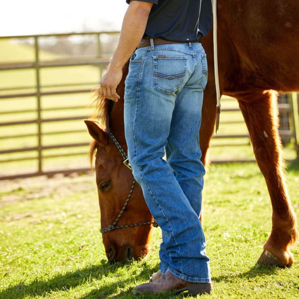 Ariat Mens M2 Relaxed Stretch Legacy Boot Cut Jeans Brandon - 10022783