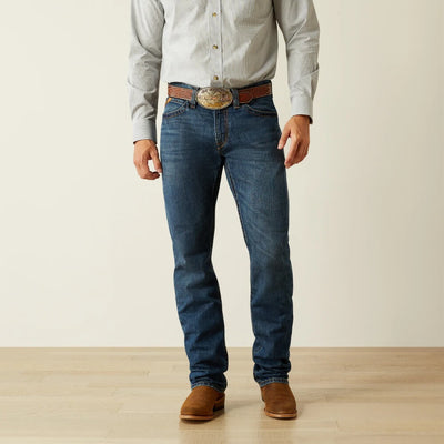 Ariat Mens M4 Relaxed Norwich Straight Jeans Stonewash Blue - 10058935