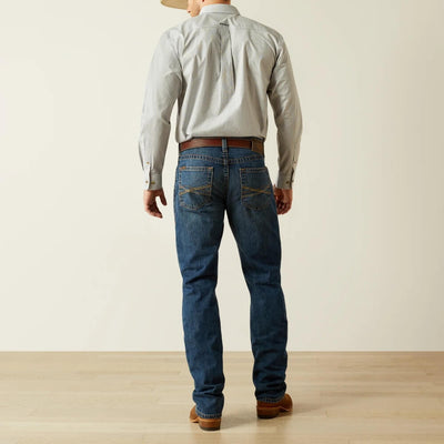 Ariat Mens M4 Relaxed Norwich Straight Jeans Stonewash Blue - 10058935