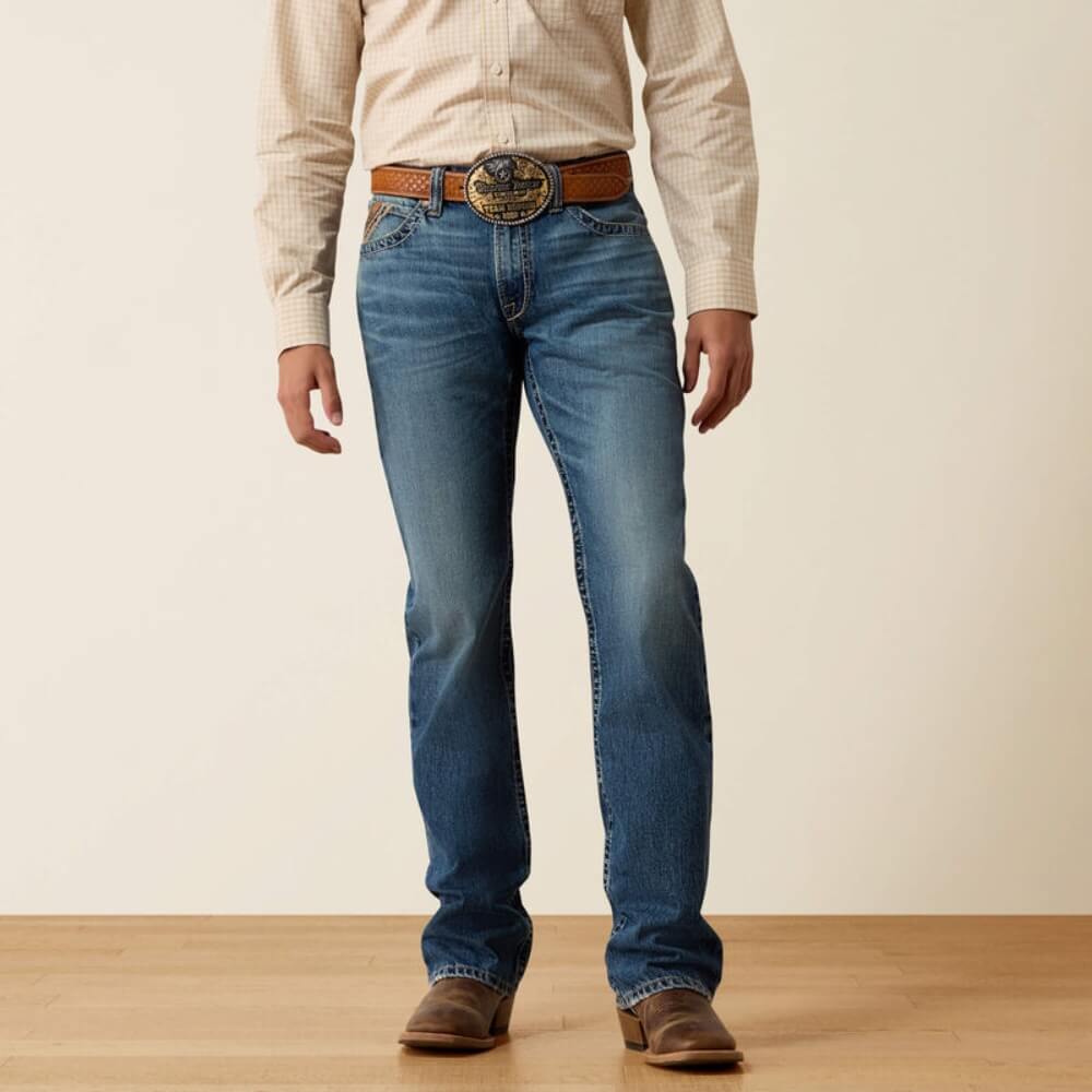 Ariat Mens M4 Relaxed Xavier Boot Cut Jeans Weatherford - 10080836
