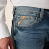 Ariat Mens M7 Rocker Stretch Stirling Stackable Straight Leg Jeans Shasta - 10031997