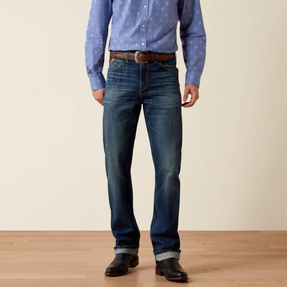 Ariat Mens M7 Slim Adam Classic Rise Straight Leg Jeans Istanbul - 10074795