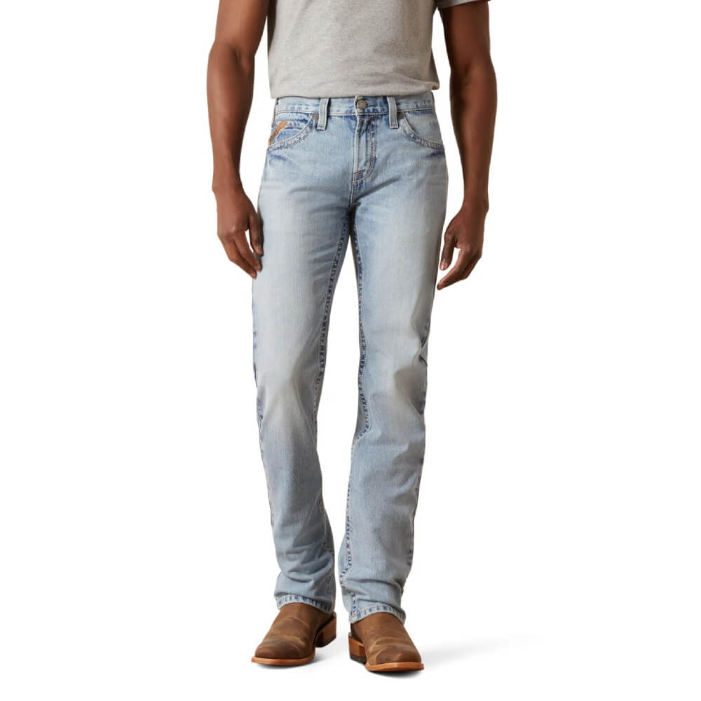 Ariat Mens M7 Slim Jackson Straight Leg Jeans Light Wash - 10072979
