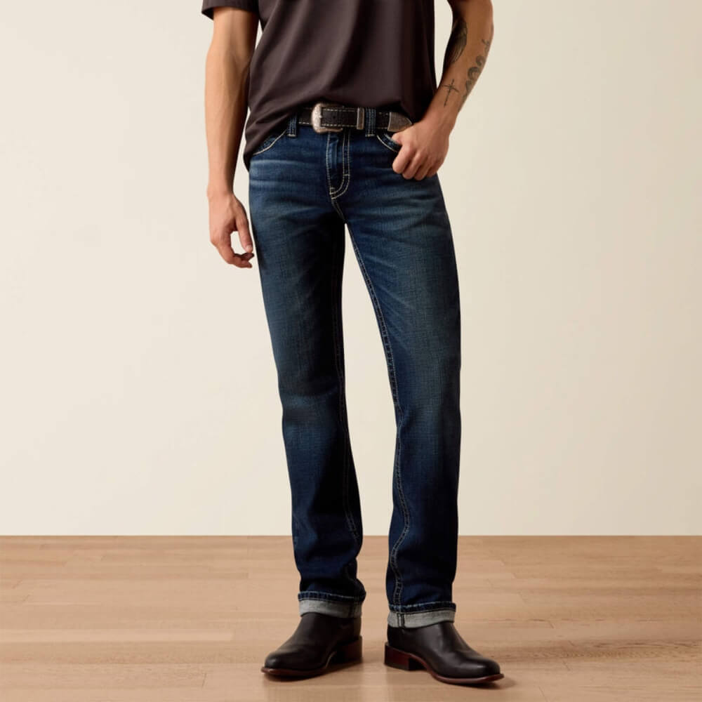Ariat Mens M8 Modern Carlington Slim Straight Leg Jeans Hillcrest - 10074791
