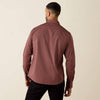 Ariat Mens Magnus Modern Fit Shirt Rose Taupe Geo Stripe - 10072730