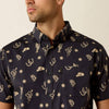 Ariat Mens Mathais Modern Fit Shirt Black - 10072727