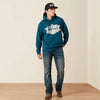 Ariat Mens Mesa Motif Hoodie Legion Blue - 10079368