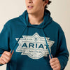 Ariat Mens Mesa Motif Hoodie Legion Blue - 10079368