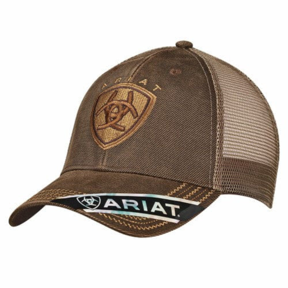 Ariat Mens Mesh Back Logo Velcro Back Cap - 1515602