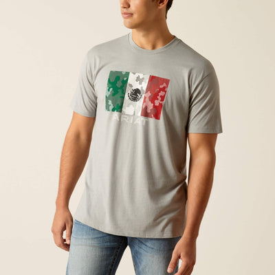 Ariat Mens Mexico Camo Flag T-Shirt 