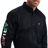Ariat Mens Mexico Long Sleeve Shirt Black - 10038500