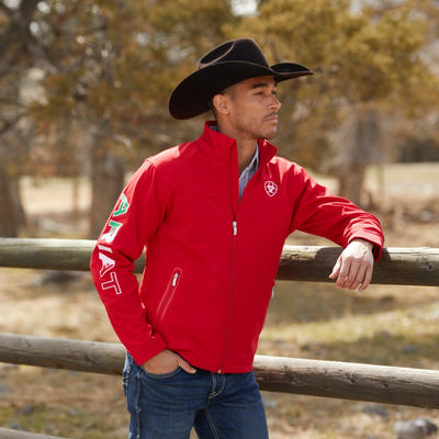 Ariat Mens Mexico Red Softshell Jacket