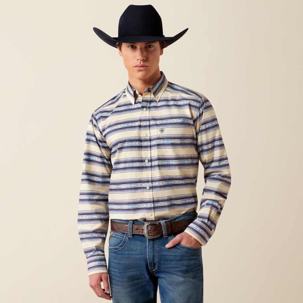 Ariat Mens Newell Southwest Shirt Biscotti - 10079573