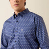 Ariat Mens Nikolas Fitted Long Sleeve Shirt Oceana - 10079259