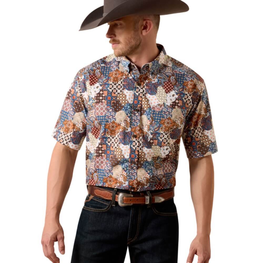 Ariat Mens Nova Classic Fit Shirt Blue - 10073522